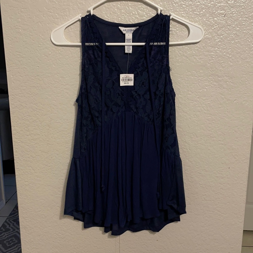 Navy blue top